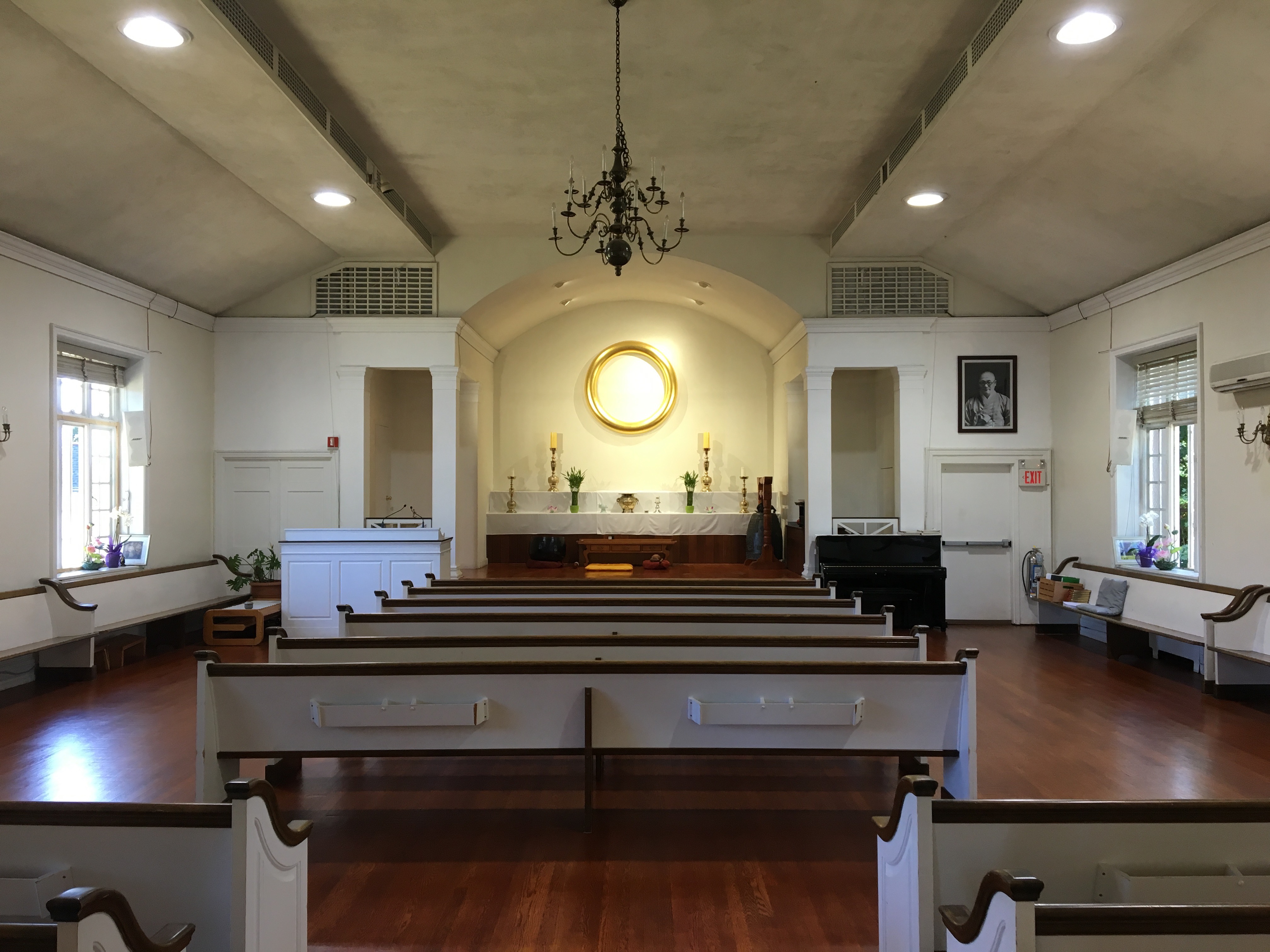 Temple main hall and altar