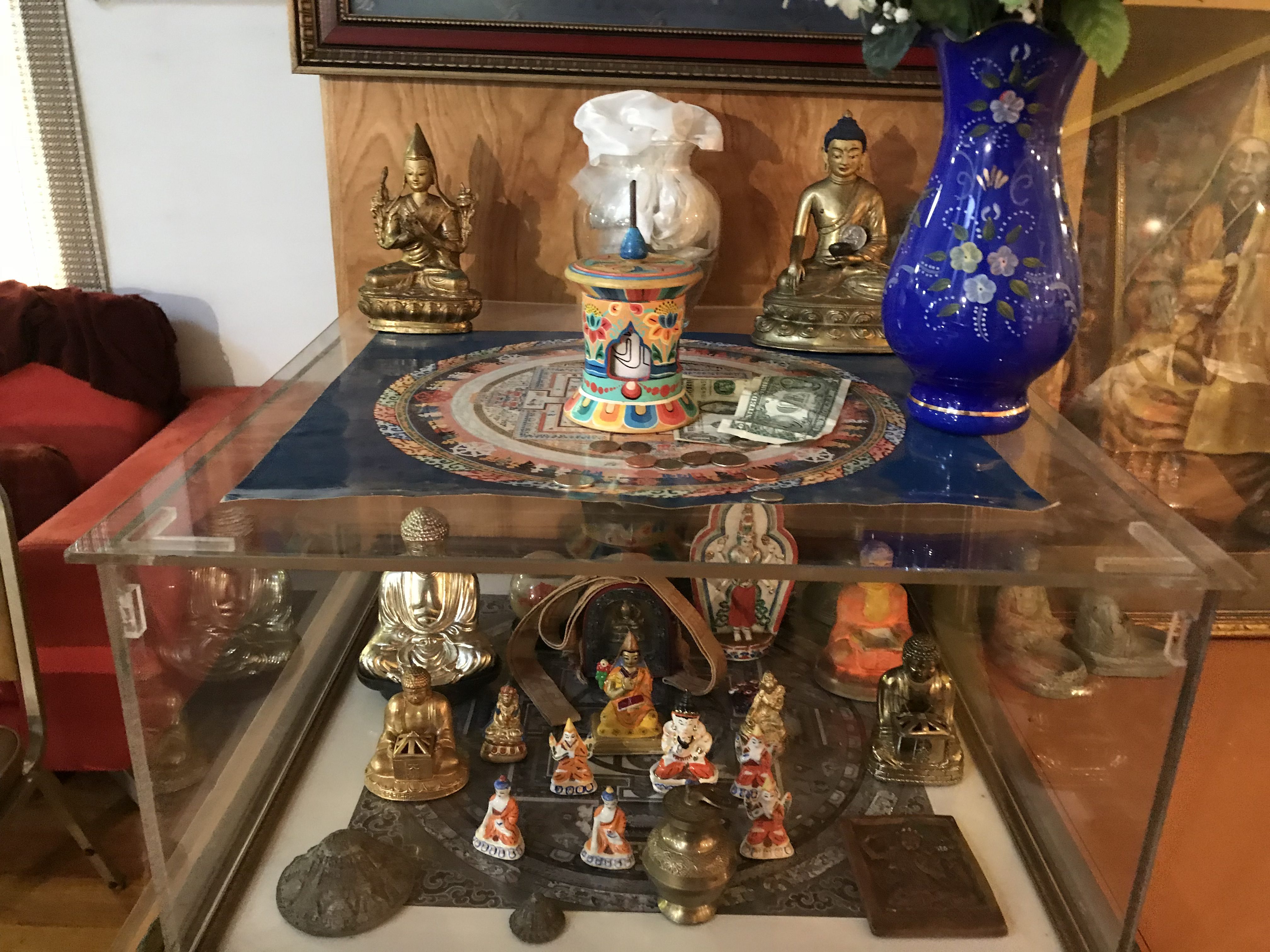 Collection of small statues of deities